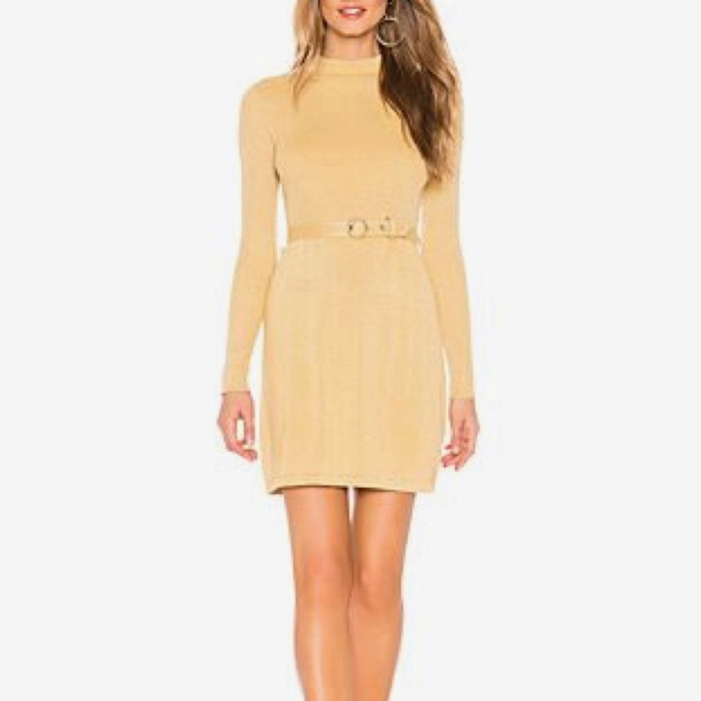 Free People Gold French Girl Mini Dress Size Small